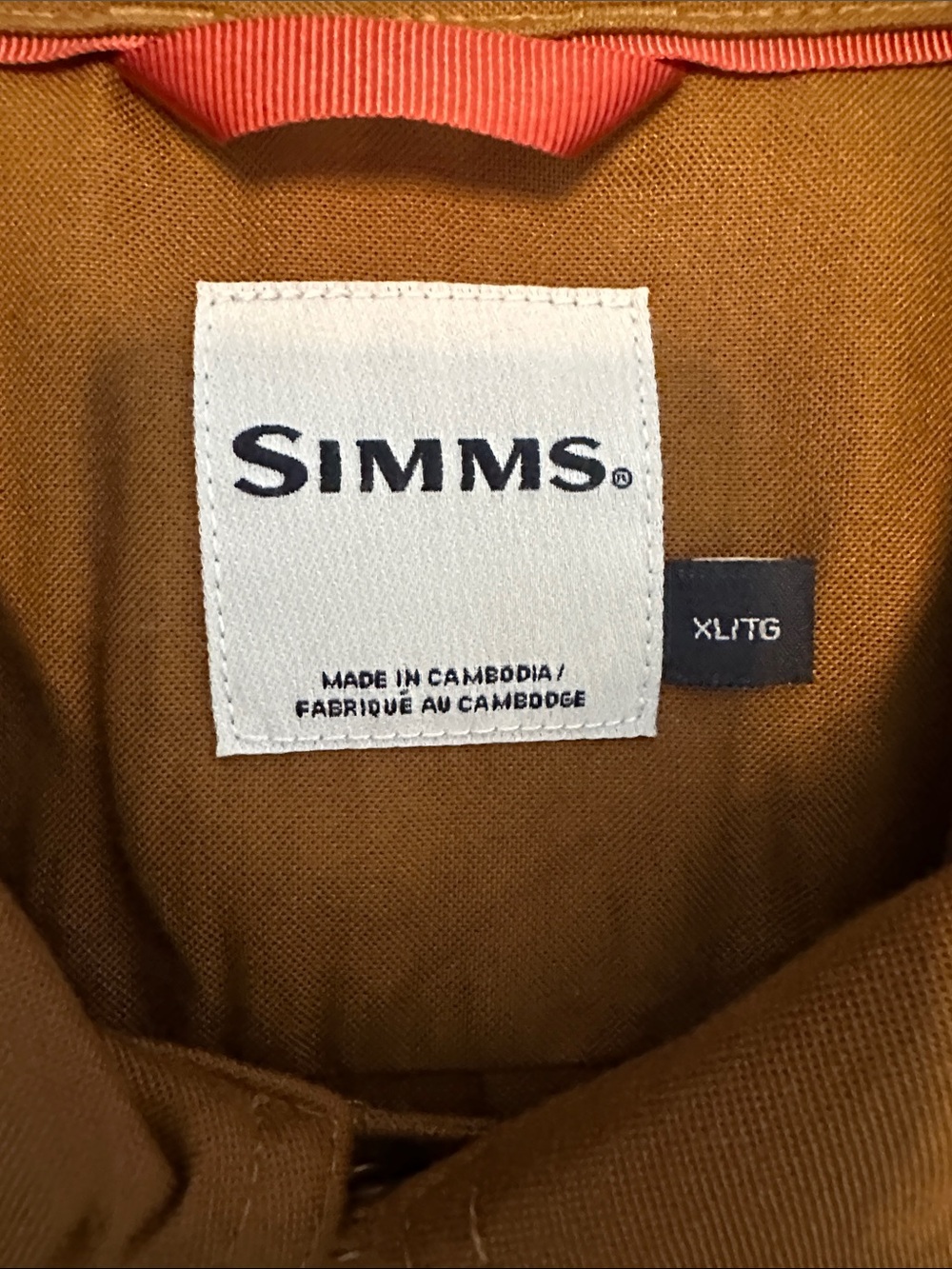 Simms Short Sleeve Button-Up Shirt in Brown. NWOT! - Picture 3 of 10